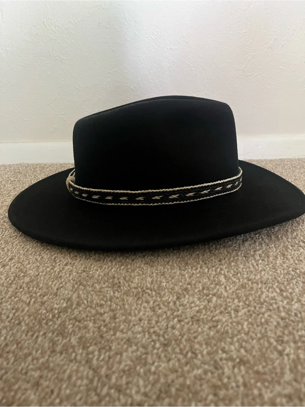 Scala Black Wool Four-Seasons Felt Hat